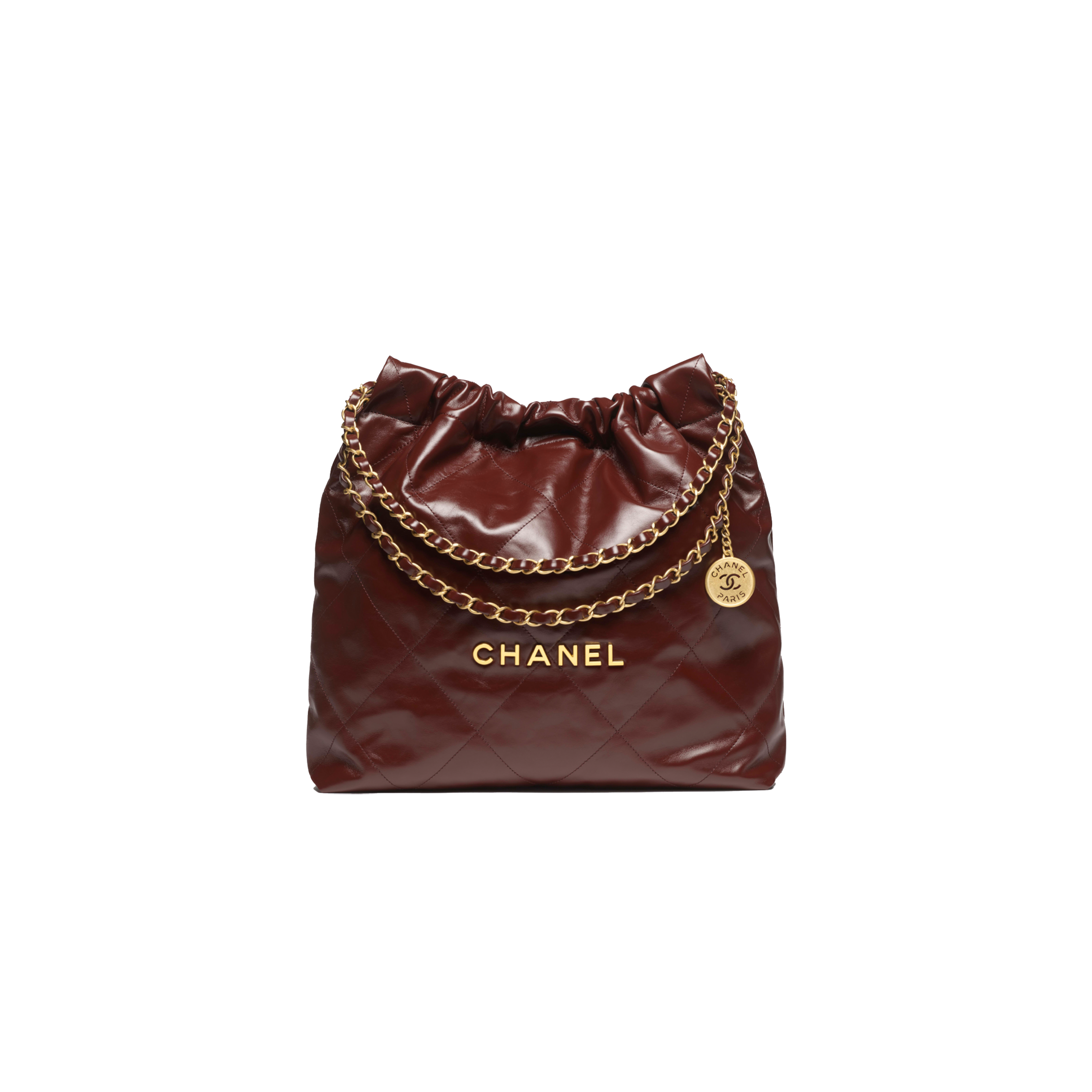 CHANEL 22 HANDBAG SHINY CALFSKIN & GOLD-TONE METAL AS3261 (42*36*8cm)